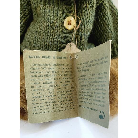 1985 Boyds Bears Plush Bear Mrs. Trumbull 10” #91833 Retired 1998 w/tags - Picture 9 of 9